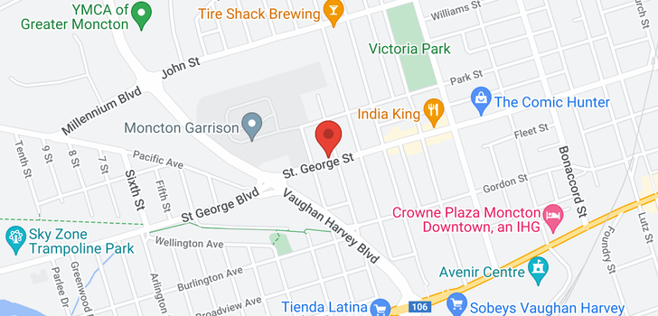 map of 433-439 St. George